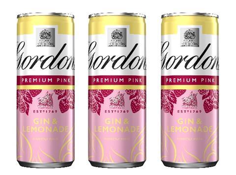 Gordons Pink Gin and Lemonade