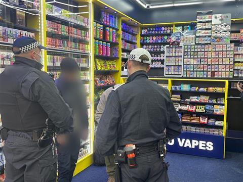 Metropolitan Police vape raid