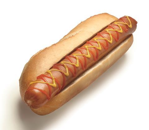 Hudson's Halal Hotdog with Tomato Ketchup & Mustard