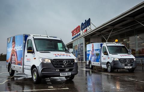 tesco delivery vans