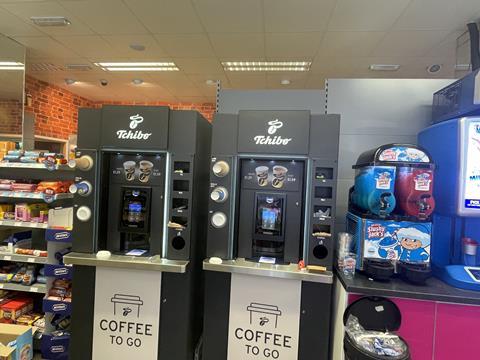 Bassetts Londis Westham Road_two Tchibo coffee machines
