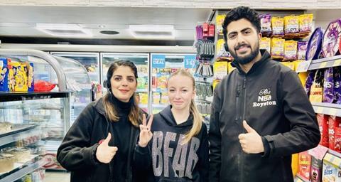 Staff at Nisa Royston with Mirren