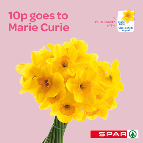 Fresh daffodils from SPAR supporting Marie Curie 2020
