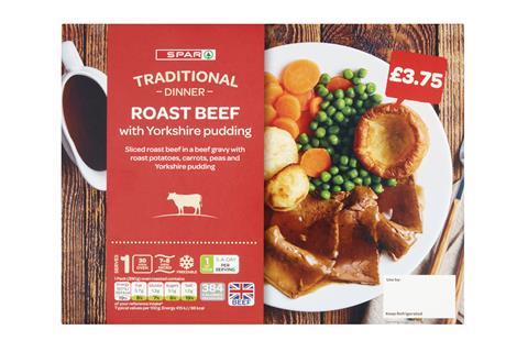 Spar Roast Beef Ready Meal