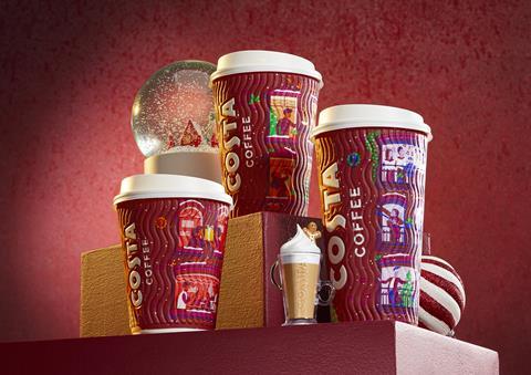 Costa Coffee Christmas 2023_Christmas Cups_Takeaway_Express
