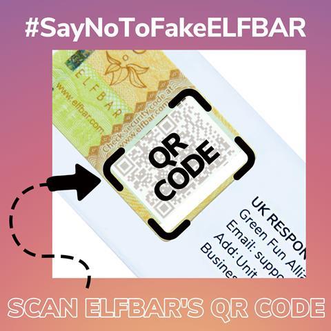 #SayNoToFakeELFBAR_QR