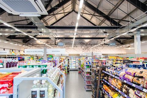 Central England Co-op Worsop chillers lights ceiling
