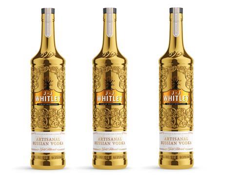 JJ Whitely Gold Vodka