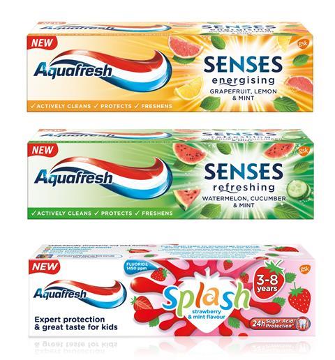 different flavoured toothpaste