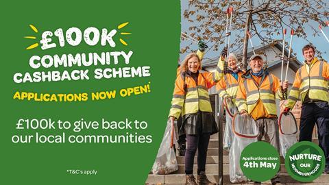 SPAR launches a UK wide £100,000 Community Cashback scheme