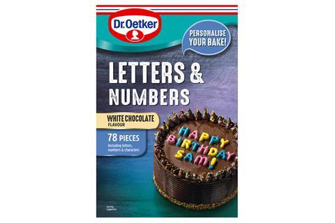 Dr Oetker White Choc Letters and Numbers