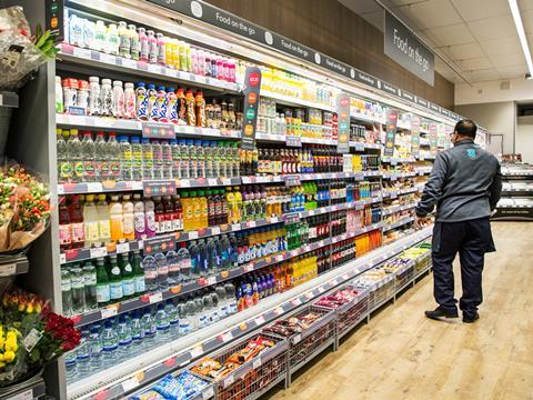 co-op soft drinks aisle