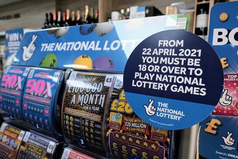 National Lottery age restriction POS