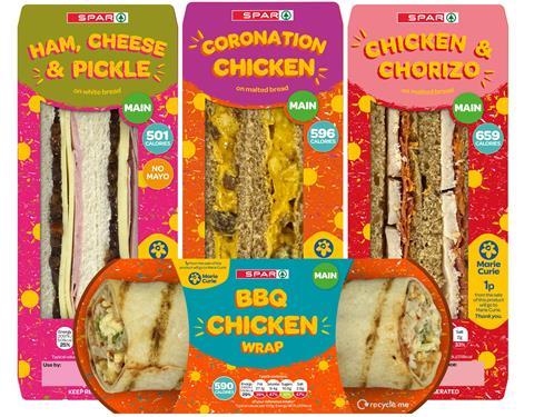SPAR sandwiches range - Summer 2026