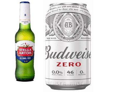 Budweiser and Stella Zero