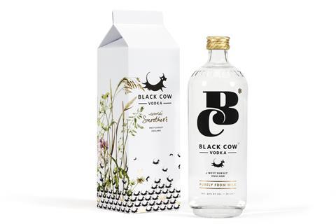 Black Cow Vodka Milk Carton