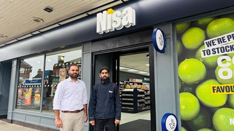 L-R Zaib Bal - Abdullah Bhatti outside Nisa Troon
