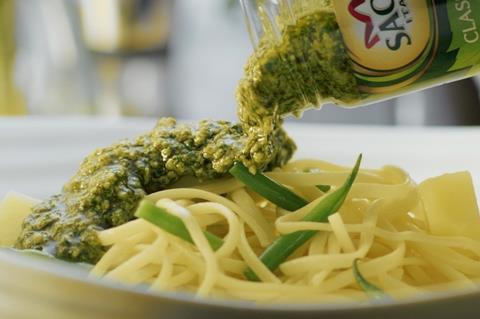 sacla pesto advert pasta