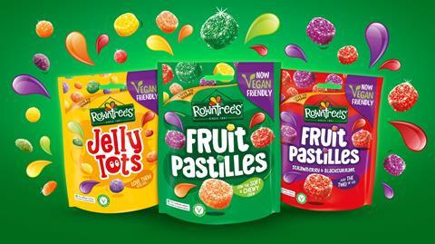 Rowntrees vegan friendly range