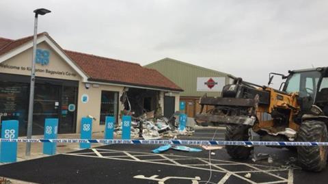 Ram raid Oxfordshire