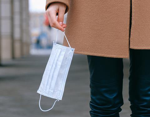 disposable face mask