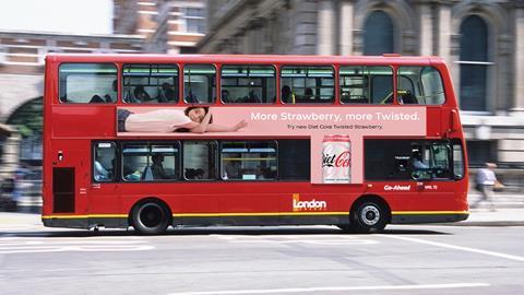 Diet Coke Strawberry Bus Advert 