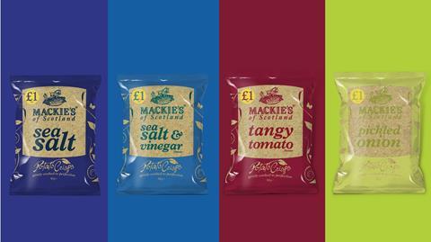 Mackie's Crisps Price Marked Range