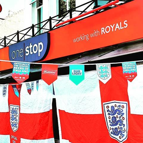 One Stop Leamington Spar_Euro2020 flags