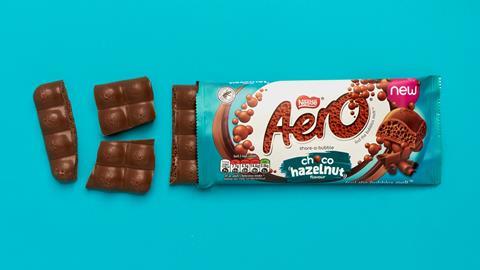 Aero choco-hazelnut flavour_