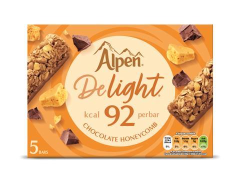 WEE 1207 Alpen Bars Choc Honeycomb 92 Ctn UK VIS LR