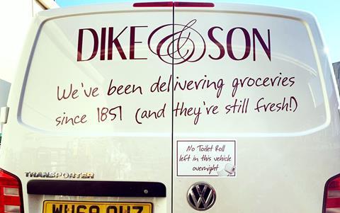 Dike & Son delivery van