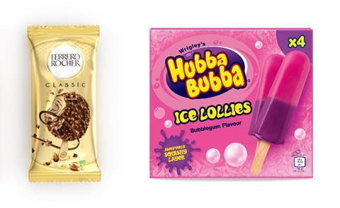 Ferrero Hubba Bubba ice cream