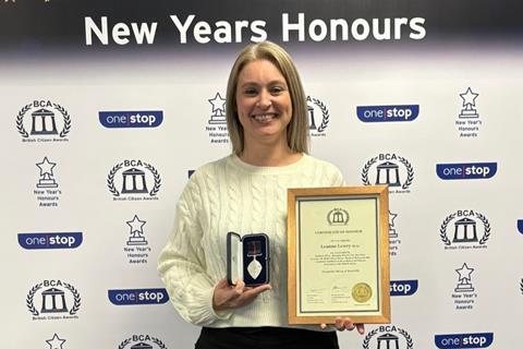 Leanne with her BCA award