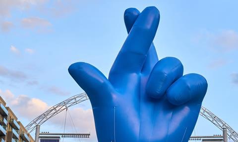 The National Lottery unveils Fingers Crossed installations at Wembley