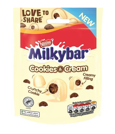 Milkybar Cookies and Cream bag