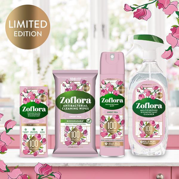 Zoflora brings back Sweet Pea range to celebrate 100year anniversary