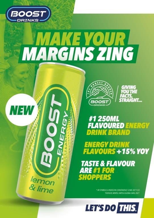 Boost Energy Lemon & Lime lands in time for summer Product News