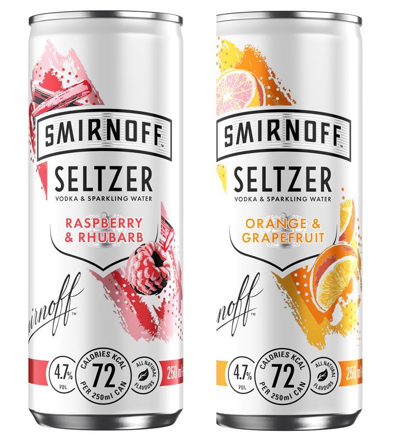 Smirnoff enters hard seltzer market with two flavours for summer