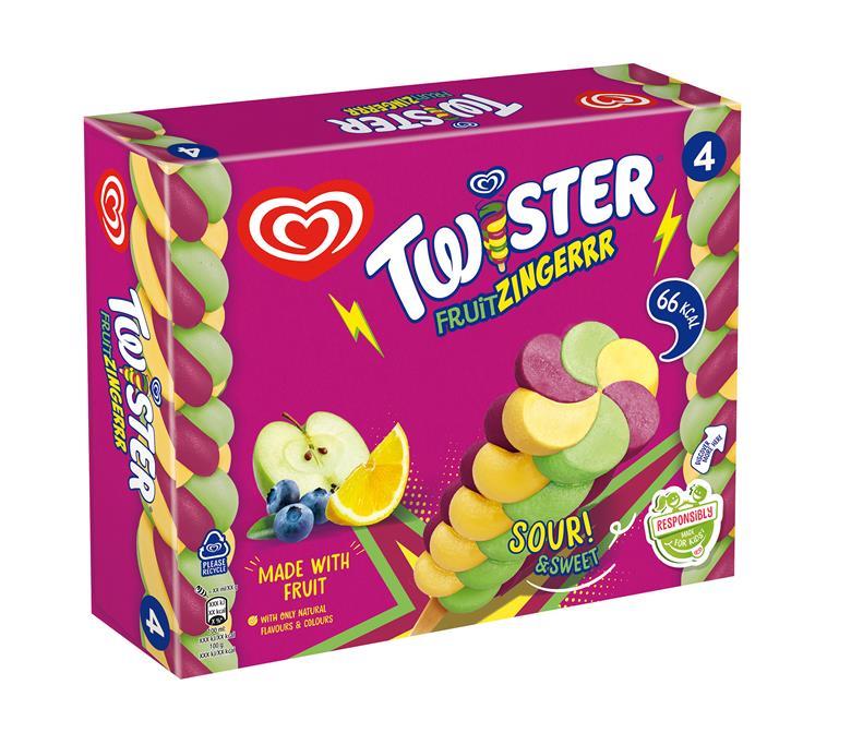 Wall's debuts Twister Fruit Zingerrr to lolly range Product News
