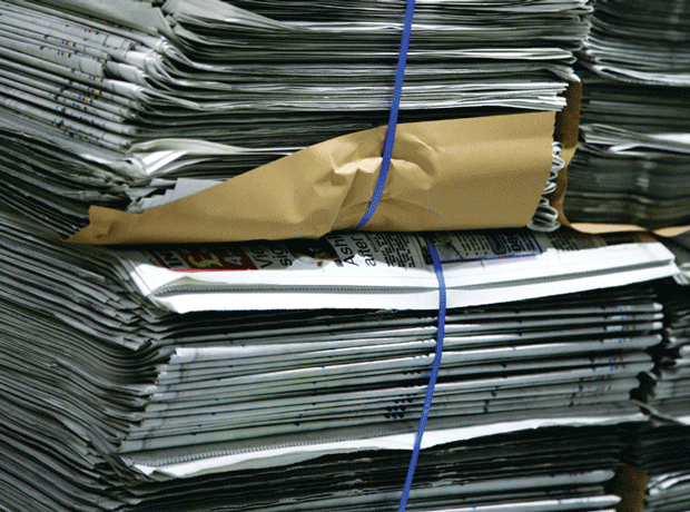 Newspaper bundles