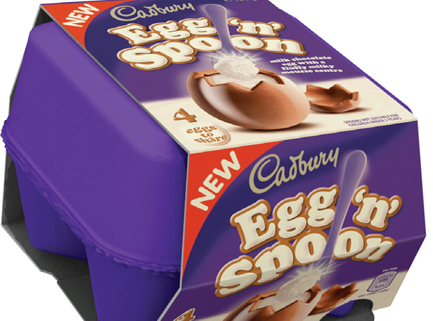 Cadbury's egg n spoon